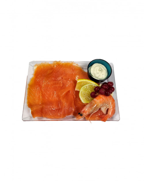 SAUMON FUME SUR ASSIETTE