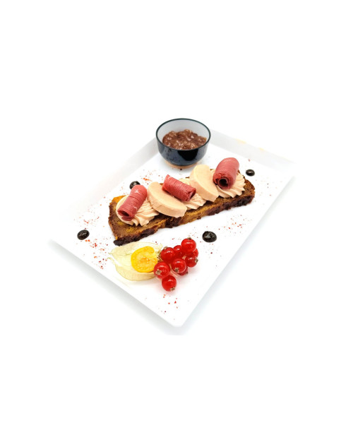 PAIN D' EPICES FACON PERDU AU FOIE GRAS ET MAGRET