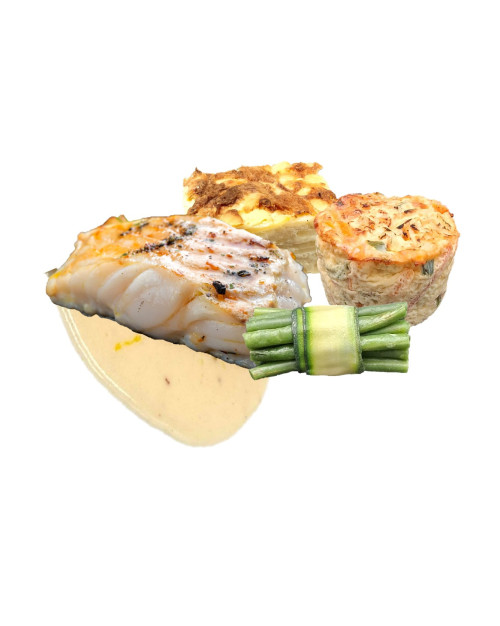 LOT DOS D'EGLEFIN SAUCE 3 CITRONS + ACCOMPAGNEMENTS