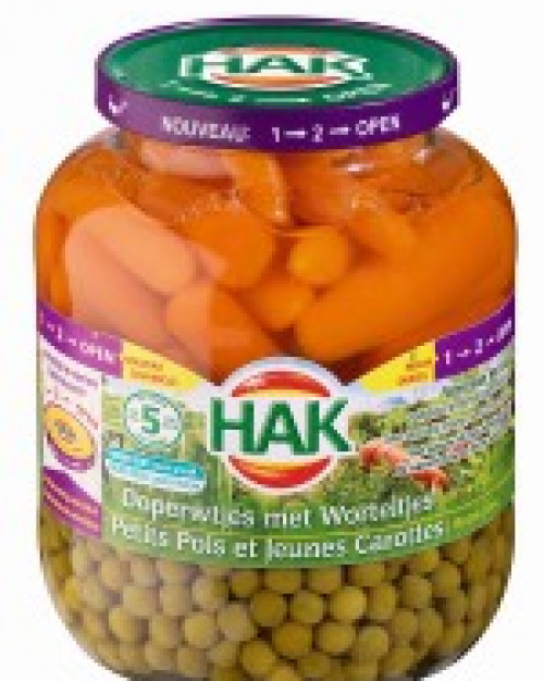 PETITS POIS CAROTTES 370 ml 1/2