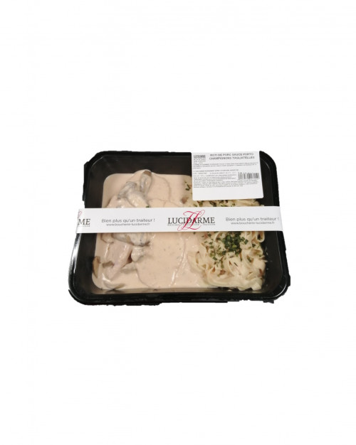 ROTI DE PORC TAGLIATELLES SAUCE PORTO